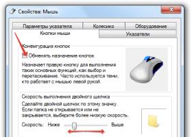 Postavke miša u Windows-u Brzina dvostrukog klika