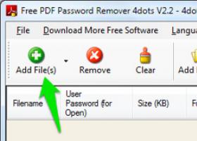 PDF Password Remover Free – program for removing passwords for PDF documents Editing protected PDF files